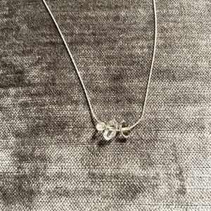 Herkimer 3 stone necklace